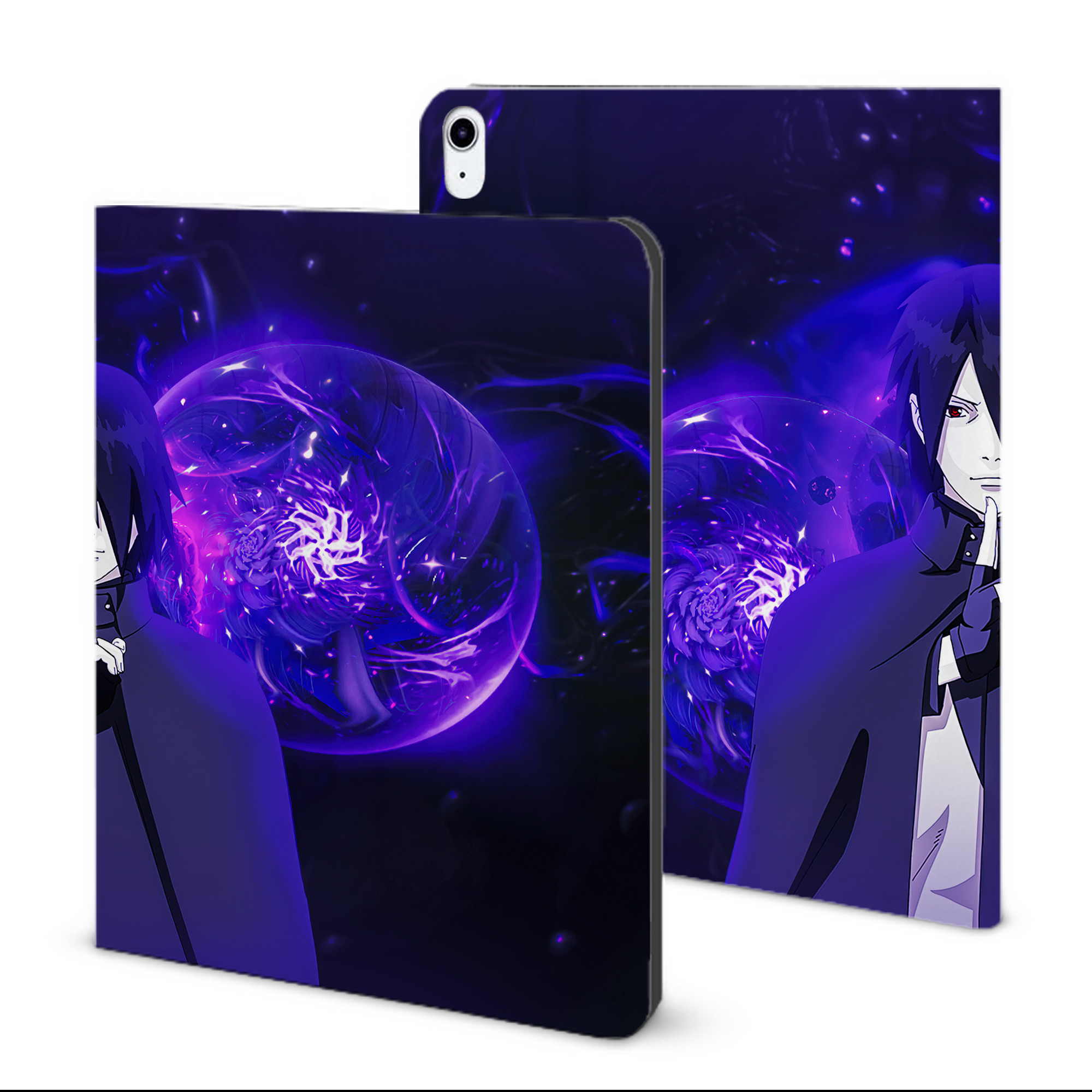 （画像用） NARUTO -ナルト- NARUTO -ナルト- 疾風伝 IPad ケース ブック型 PUレザー TPU 耐衝撃 軽量 薄型 ペン収納なし 全面保護 IPad 各モデル対応